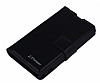 Eiroo Sony Xperia Z1 Compact Standl Czdanl Siyah Deri Klf - Resim: 3