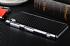 Eiroo Sony Xperia Z1 Karbon Fiber Metal Grnml Siyah Klf - Resim: 4