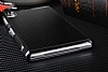 Eiroo Sony Xperia Z1 Karbon Fiber Metal Grnml Siyah Klf - Resim: 5