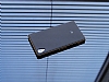 Eiroo Sony Xperia Z1 Metal Kenarl Siyah Rubber Klf - Resim: 1