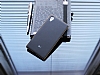 Eiroo Sony Xperia Z1 Metal Kenarl Siyah Rubber Klf - Resim: 2