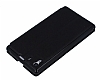 Eiroo Sony Xperia Z1 Vantuzlu Pencereli Siyah Deri Klf - Resim: 3