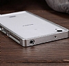 Eiroo Sony Xperia Z2 Silver Metal Bumper ereve Klf - Resim: 2