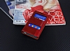 Sony Xperia Z3 Compact Gizli Mknatsl Pencereli Krmz Deri Klf - Resim: 1