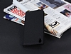 Sony Xperia Z3 Gizli Mknatsl Yan Kapakl Siyah Deri Klf - Resim: 3