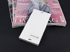 Sony Xperia Z3 Gizli Mknatsl Yan Kapakl Beyaz Deri Klf - Resim: 2