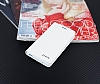 Eiroo Sony Xperia Z3 Compact Standl Czdanl Beyaz Deri Klf - Resim: 4