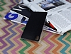 Sony Xperia Z3 Plus Ultra nce Deri Siyah Silikon Klf - Resim: 2