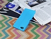Sony Xperia Z5 Compact Deri Desenli Ultra nce Mavi Silikon Klf - Resim: 2