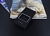 Sony Xperia Z5 Compact Gizli Mknatsl ereveli Siyah Deri Klf - Resim: 1