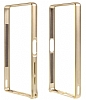 Eiroo Sony Xperia Z5 Gold izgili Metal Bumper ereve Gold Klf - Resim: 3