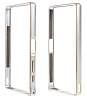 Eiroo Sony Xperia Z5 Gold izgili Metal Bumper ereve Silver Klf - Resim: 3