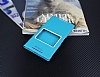 Sony Xperia Z5 Premium Gizli Mknatsl ereveli Mavi Deri Klf - Resim: 2