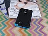Eiroo Stripe Samsung Galaxy Note Edge Mavi Kenarl Siyah Silikon Klf - Resim: 1