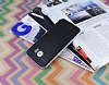 Eiroo Stripe Samsung i9800 Galaxy S6 Silver Kenarl Siyah Silikon Klf - Resim: 2