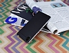 Eiroo Stripe Sony Xperia M4 Aqua Silver Kenarl Siyah Silikon Klf - Resim: 1