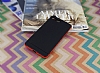 Eiroo Stripe Sony Xperia M5 Krmz Kenarl Siyah Silikon Klf - Resim: 1