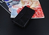 Eiroo Thunder HTC Desire 816 Standl Czdanl Siyah Deri Klf - Resim: 1