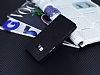 Eiroo Thunder HTC One M9 Standl Czdanl Siyah Deri Klf - Resim: 2