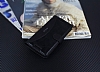 Eiroo Thunder HTC One M9 Standl Czdanl Siyah Deri Klf - Resim: 1