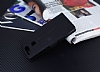 Eiroo Thunder Huawei P9 Standl Czdanl Siyah Deri Klf - Resim: 2
