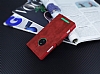 Eiroo Thunder Nokia Lumia 830 Standl Czdanl Krmz Deri Klf - Resim: 2