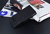 Eiroo Thunder Samsung Galaxy On7 Standl Czdanl Siyah Deri Klf - Resim: 2