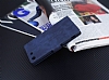 Eiroo Thunder Sony Xperia M5 Standl Czdanl Lacivert Deri Klf - Resim: 2