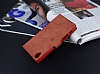 Eiroo Thunder Sony Xperia X Standl Czdanl Krmz Deri Klf - Resim: 2