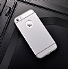 Eiroo Trio Fit iPhone SE / 5 / 5S 3 1 Arada Silver Rubber Klf - Resim: 4
