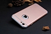 Eiroo Trio Fit iPhone 6 Plus / 6S Plus 3 1 Arada Rose Gold Rubber Klf - Resim: 1