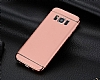 Eiroo Trio Fit Samsung Galaxy S8 Plus 3 1 Arada Rose Gold Rubber Klf - Resim: 4