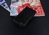 Eiroo Vodafone Smart 7 Style Czdanl Yan Kapakl Siyah Deri Klf - Resim: 3