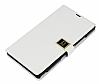 Eiroo Wander Sony Xperia Z Standl Czdanl Beyaz Deri Klf - Resim: 3