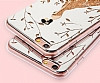 Eiroo Wedding iPhone 6 / 6S Silikon Kenarl Mor Rubber Klf - Resim: 5