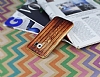 Eiroo Wooden Samsung Galaxy S6 Metal Kenarl Kahverengi Rubber Klf - Resim: 2