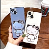 Eiroo Xiaomi Redmi 10 5G Aynal Kitty Standl Beyaz Silikon Klf - Resim: 7