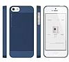 Elago iPhone SE / 5 / 5S S5 OutFit Series Mat Indigo Mavi Rubber Klf - Resim: 5
