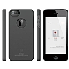 Elago iPhone SE / 5 / 5S S5 Slim Fit Series Koyu Gri Rubber Klf - Resim: 4