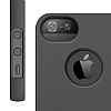Elago iPhone SE / 5 / 5S S5 Slim Fit Series Koyu Gri Rubber Klf - Resim: 2