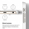 Elago iPhone 6 / 6S OutFit Series Alminyum Mat Beyaz Gold Rubber Klf - Resim: 5