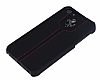 Ferrari iPhone 4 / 4S Deri Siyah Rubber Klf - Resim: 1