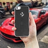 Ferrari iPhone SE / 5 / 5S Karbon Fiber Metal Siyah Klf - Resim: 1