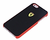 Ferrari iPhone 4 / 4S Krmz izgili Siyah Rubber Klf - Resim: 2