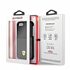 Ferrari iPhone 6 / 6S / 7 / 8 Gerek Deri Karbon Siyah Rubber Klf - Resim: 5