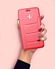 Ferrari iPhone 7 / 8 Czdanl Kapakl Gerek Deri Krmz Klf - Resim: 1