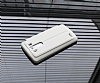 Ferrise LG G3 Pencereli Standl Beyaz Deri Klf - Resim: 1