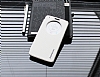 Ferrise LG G3 Pencereli Standl Beyaz Deri Klf - Resim: 3