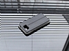 Ferrise Samsung Galaxy Alpha Pencereli Standl Siyah Deri Klf - Resim: 1