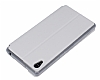 Ferrise Sony Xperia Z2 Pencereli Standl Beyaz Deri Klf - Resim: 2